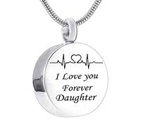 Jewelry Steel, Small Jewelry Round I Love You Forever... for Men Women with Funnel Kit & Bag