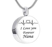 Jewelry Steel, Small Jewelry Round I Love You Forever... for Men Women with Funnel Kit & Bag