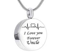 Jewelry Steel, Small Jewelry Round I Love You Forever... for Men Women with Funnel Kit & Bag