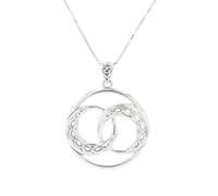 Jewelry Trends Collection Tendenze Gioielli in Argento Sterling Infinito Nodo Celtico Crescent Moon Eclipse su Catenina