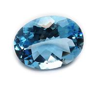 Jewelryonclick 4.25 carati topazio blu naturale ovale gemma sciolto