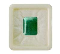JewelryonClickClick Smeraldo sfaccettato a forma di rettangolo sfaccettato 7 carati gemma allentato per anelli, gioielli pendente che fanno la produzione di chakra guarigione