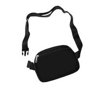 JewelryWe Borsa a tracolla antifurto: marsupio da viaggio con tracolla regolabile di grande capacità, con scomparti multipli, leggera, a tracolla, Nero , Taglia unica