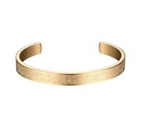 JewelryWe Bracciale Donne Uomini Musulmani: Bracciale Aperto Corano Allah Calligrafia araba Islam Eid Gioielli Islamici