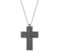 JewelryWe Collana 3D con Croce di Thanos: Collana da Uomo Donna Aperta Prechiere Promessa Idee Regalo per lui