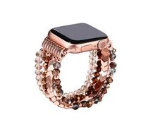 JewelryWe Gioielli Bracciale Donna con Perle, Cinturino di Ricambio Compatibile con Apple Watch 38 mm, 40 mm, 41 mm, 42 mm, 44 mm, 45 mm, Bracciale per Apple Watch SE/iWatch Series 7/6/5/4/3/2/1