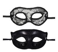 JewelryWe Maschere di Pizzo Sexy Coppia per Mascherata, Antiche Maschere Greche Romane, Maschere Veneziane per Uomini e Donne per Mascherata, Halloween, Carnevale, Festa di Laurea