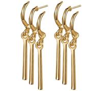 JewelryWe One Piece orecchini da uomo in acciaio inox Roronoa Zoro orecchini a cerchio Huggie orecchini clip on orecchini pendenti anime cosplay gioielli per gli amanti degli anime di Lorenor Zorro