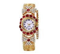JewelryWe Orologi da Polso da Donna Ragazza,Cinturino Elastico Regolabile,Rotondo Quadrante con Cubic Zirconia Lucido,Colore da Scelta