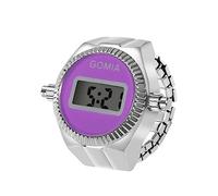 JewelryWe Orologio al Quarzo da Dito, Orologio Digitale da Uomo Donna,Orologio Semplice ad Anello con Calendario Cronometro,Orologio Piccolo con Cinturino Elastico,Colore da Scelta