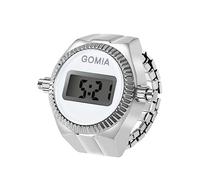 JewelryWe Orologio al Quarzo da Dito, Orologio Digitale da Uomo Donna,Orologio Semplice ad Anello con Calendario Cronometro,Orologio Piccolo con Cinturino Elastico,Colore da Scelta