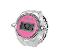 JewelryWe Orologio al Quarzo da Dito, Orologio Digitale da Uomo Donna,Orologio Semplice ad Anello con Calendario Cronometro,Orologio Piccolo con Cinturino Elastico,Colore da Scelta