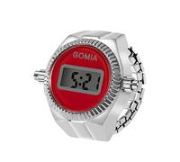 JewelryWe Orologio al Quarzo da Dito, Orologio Digitale da Uomo Donna,Orologio Semplice ad Anello con Calendario Cronometro,Orologio Piccolo con Cinturino Elastico,Colore da Scelta