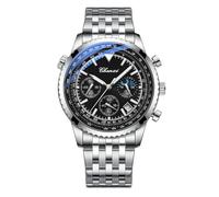 JewelryWe Orologio Analogico da Polso da Uomo: Orologio Impermeabile Multifunzionale Quadrantino Settimana Lancette Luminose Idee Regalo per lui