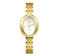 JewelryWe Orologio Analogico Elegante da Donna: Orologio da Polso Quadrante Ovale Idee Regalo per lei