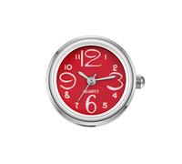 JewelryWe Orologio da dito da uomo e donna elastico rotondo al quarzo, Anello Orologio Stile Semplice,Numero Grande,Regalo per Natale