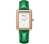JewelryWe Orologio da Polso Analogico da Donna: Orologio Piccolo Cinturino in Pelle, Orologio Quadrato senza Numero Impermeabile Idee Regalo per lei