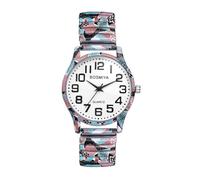 JewelryWe Orologio da Polso Elastico da Donna: Orologio Cinturini Elastici Numeri Arabi Quadrante Grande Colore da Scelta