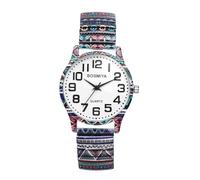 JewelryWe Orologio da Polso Elastico da Donna: Orologio Cinturini Elastici Numeri Arabi Quadrante Grande Colore da Scelta