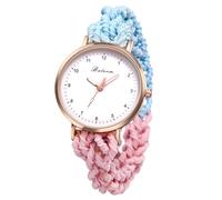 JewelryWe Orologio da Polso Elastico da Ragazze: Orologio Simpatici Cinturini Elastici Stampati Colorati per Ragazze Donne