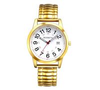 JewelryWe Orologio da Polso Elastico Unisex: Orologio per Infermieri con Quadrante Grande Facile da Leggere Lancetta dei Secondi e 24 Ore