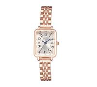 JewelryWe Orologio Da Polso Quadrato： Alla Moda Un Orologio Con Scale Numeriche Arabe Da Indossare Ogni Giorno