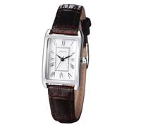 JewelryWe Orologio da Polso Quadrato da Donna: Orologio Numero Romano Cinturino in Pelle Idee Regalo per lei