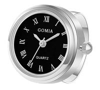 JewelryWe Orologio da polso unisex, regolabile, con numeri romani, al quarzo, con anelli