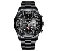 JewelryWe Orologio da uomo al quarzo, analogico, impermeabile, 30 m, con data, calendario e lancette luminose, regalo per uomini e ragazzi