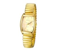 JewelryWe Orologio Elastico Quadrato con Calendario: Orologio da Uomo Donna al Quarzo con Zircone Numero Romano Idee Regalo per Lui Lei