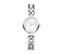 JewelryWe - Orologio Piccolo da Polso da Donna, Orologio al Quarzo Cinturino con Perline, Quadrante Piccolo Numero Romano, Idee Regalo per lei
