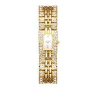 JewelryWe Orologio Rigido da Donna con Zircone: Orologio da Polso Bracciale da Rgazza Quadrante Quadrato Idee Regalo per lei