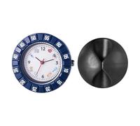 JewelryWe Orologio unisex per dottori e infermieri, orologio da lavoro con stetoscopio analogico al quarzo, facile da leggere e preciso, regalo di Natale, Nero , Adult