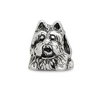 JewelryWeb Ciondolo in argento Sterling 925 lucidato artigianalmente ossidato con riflessi scozzesi Terrier animale domestico cane 10 x 8,18 mm largo ciondolo collana da donna