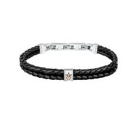 Jewels Bracciale Uomo in Acciaio,pelle riciclata,IP oro rosa - JM422AVE13