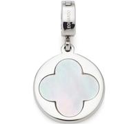 Leonardo Jewels Ciondolo Clip&Mix Lida, ciondolo a forma di quadrifoglio in madreperla, retro personalizzabile, regalo per donne, 023661, Eine Größe, Acciaio inossidabile, Nessuna pietra preziosa