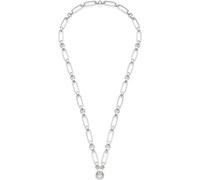 Jewels BY Leonardo Collana Clip & Mix Mathilde, Gioiello per Collo in Acciaio Inox Color Argento, Diverse Dimensioni, Maglie massicce, Lunghezza 65-66,3 cm, Regalo per Donne, 026117