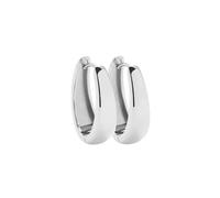 JEWELS BY LEONARDO Orecchini Elodie, 1 paio di orecchini a cerchio in acciaio inox color argento, opulente, a forma di goccia, idea regalo per donne, 025459