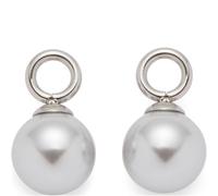Jewels by Leonardo, orecchini pendenti Perla Beauty's, 1 paio di ciondoli in acciaio inox color argento, perle di imitazione in grigio chiaro, gioielli da donna, regalo 024335, Eine Größe, Acciaio