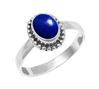 JEWELSTREZORO Gemme per uomo e donna, argento Sterling 925, elegante, fatto a mano, articolo da regalo, gioielli TSR200AA, 74 (23.6), metallo prezioso Gemma, Lapislazzuli