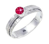 JEWELSTREZORO Gioiello in argento sterling 925, elegante, fatto a mano, articolo da regalo, gioielli da uomo e donna TSR120AA, 10 (15,9), metallo prezioso Gemma, Rosa Lindy Star allevata in