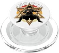 Jewish Hanukkah Rabbi Horah Dance Divertente Jiu Jitso (sul PopSockets PopGrip per MagSafe