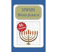Jewish Word Search Book: Word Searches with Easy to Read Print about Jewish-Culture, Jewish Words, Jewish History and More I 6x9 inches, 110 pages | 50+ Puzzles | For Vacations, Holidays and Free Time