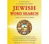 Jewish Word Search: Large Print Puzzle Edition - Fun & Challenging Brain Game Featuring Jewish Culture, Heritage, History, Traditions & Landmarks - A Relaxing Activity Book for All Ages
