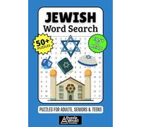 Jewish Word Search Puzzle Book: 50+ Fun & Easy-to-Read Judaism Puzzles Exploring Culture, Holidays & Hebrew Words, Gift for Jewish Families & Friends, Adults, Seniors & Teens
