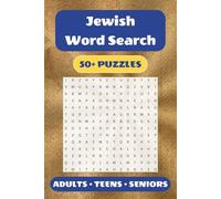 Jewish Word Search Puzzle Book: 50+ Word Find Puzzles with Easy-to-Read Print about Jewish Holidays, Bible, Hebrew Alphabet and More | 6×9 inches, 110 ... … Gift for Vacations, Holidays and Free Times