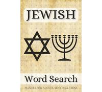 Jewish Word Search Puzzle Book: Word Searches with Easy to Read Print for Adults and Learning about Jewish Religion, Jewish Culture, Jewish History ... Gift for Vacations, Holidays and Free Times