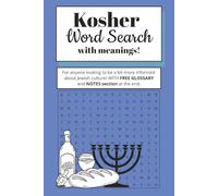 Jewish Word Search Puzzle: Word Searches with Easy To Read Print about Jewish Culture, Holidays, Kosher and more | 6 x 9 inches, 124 pages | 50+ Puzzles... Gift for Simchas, and fun activity..
