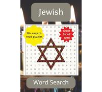 Jewish Word Search: Word Searches with Easy to Read Print about Judaism, Jewish Culture and More | 6x9 inches, 110 pages| 50+ Puzzles... Gift for Birthdays, Holidays, Vacations, and Leisure time