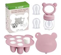 JEXFUN Frutta e mini congelatore per bambini, combinazione di vassoi per latte materno, silicone senza BPA, per un'alimentazione sicura dei bambini